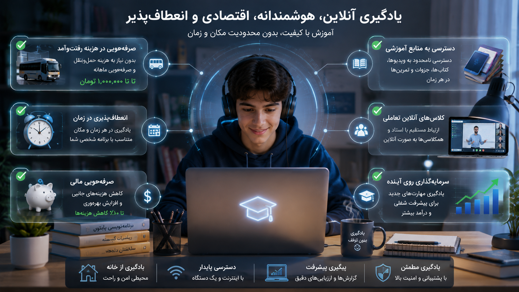 اقتصادی بودن آموزش آنلاین